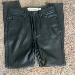 Soft Surrounding Faux Leather Pants. Size 6